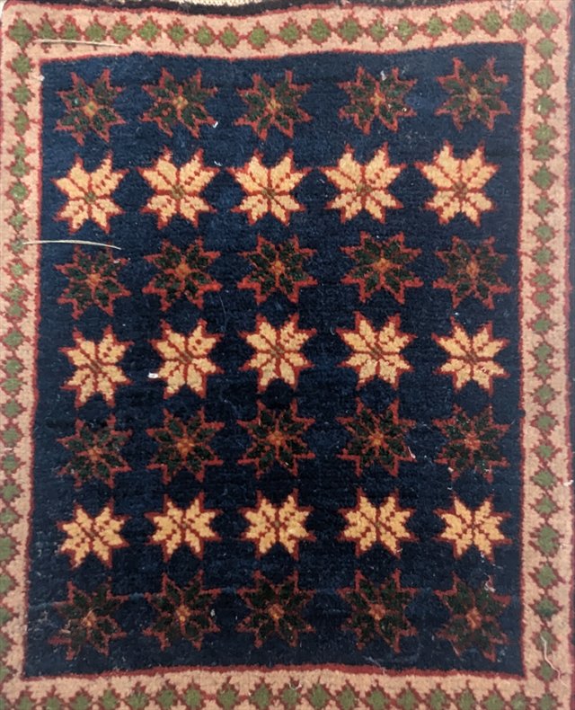 Soviet Azerbaijani Kuba Miniature Rug Sample — view 5
