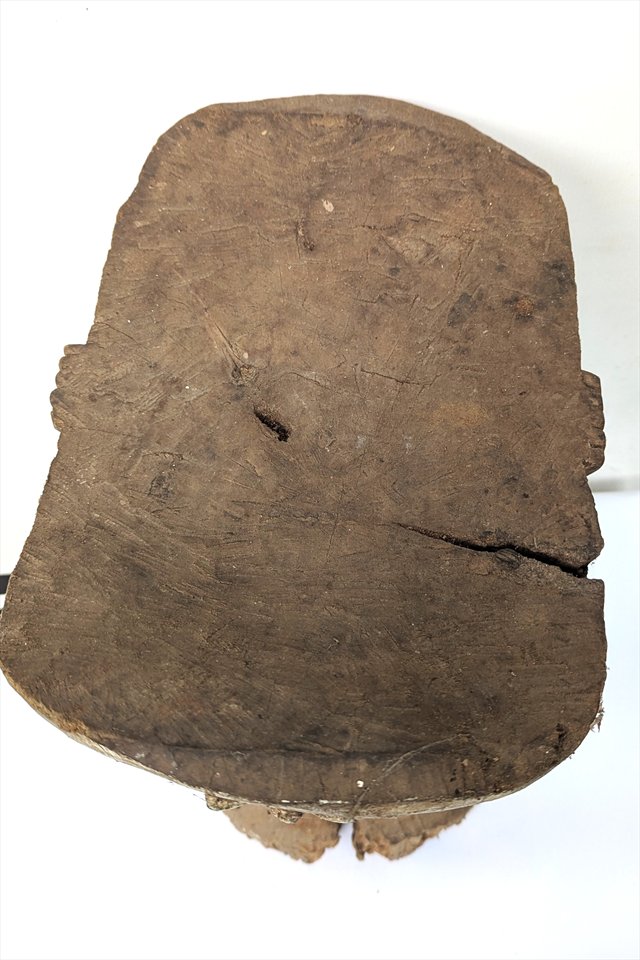 Central African Figural Caryatid Stool — view 3