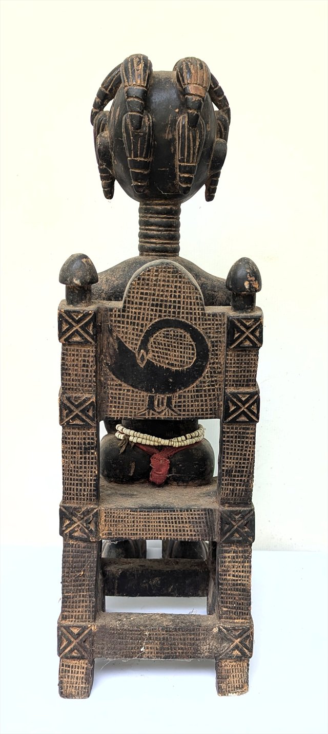 Baule Maternity Figure Seated on Chair, Cote d'Ivoire — view 5