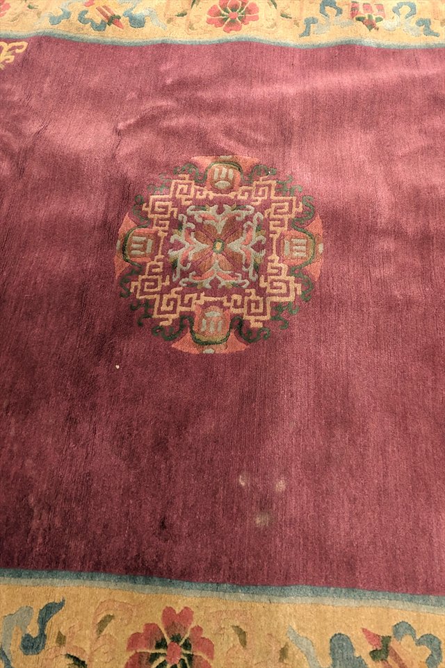 Chinese Art Deco Wool Rug, Tientsin — view 3