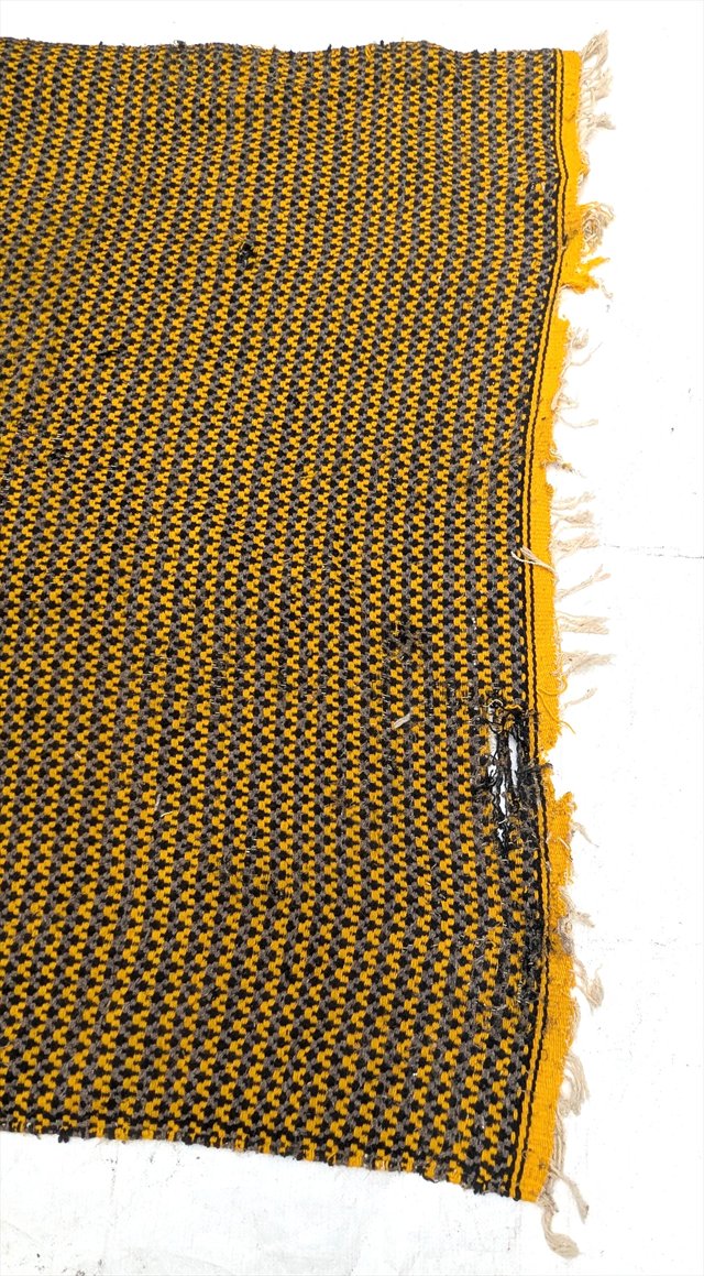 Vintage Handwoven Wool Utility Blanket — view 4