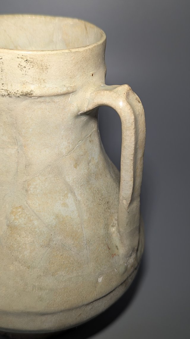 Chinese Straw-Glazed Single-Handled Ewer — view 2