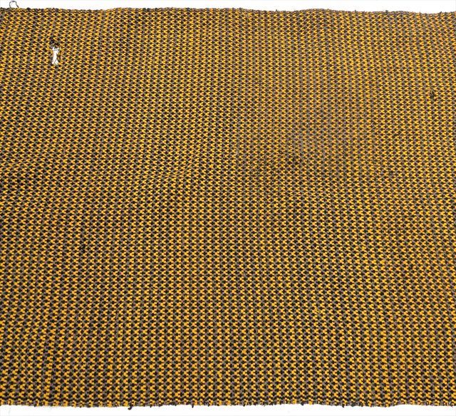 Vintage Handwoven Wool Utility Blanket — view 2
