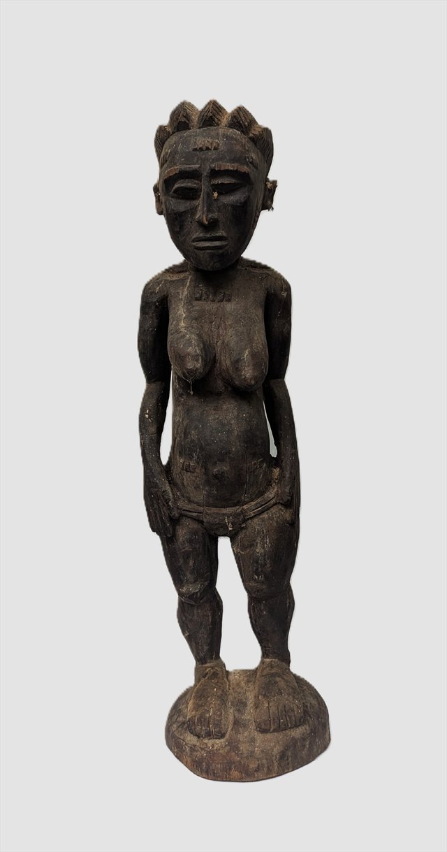Large Baule Female Spirit Figure, Côte d’Ivoire — view 2