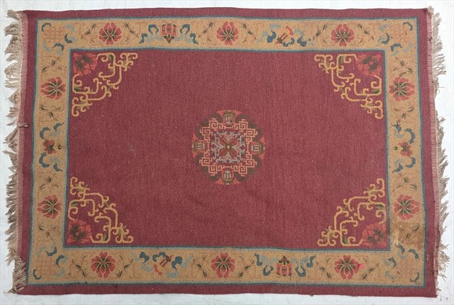 Chinese Art Deco Wool Rug, Tientsin — view 6
