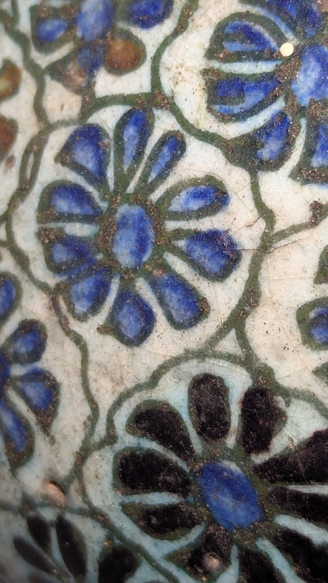 Multan Glazed Earthenware Bottle Vase — view 7