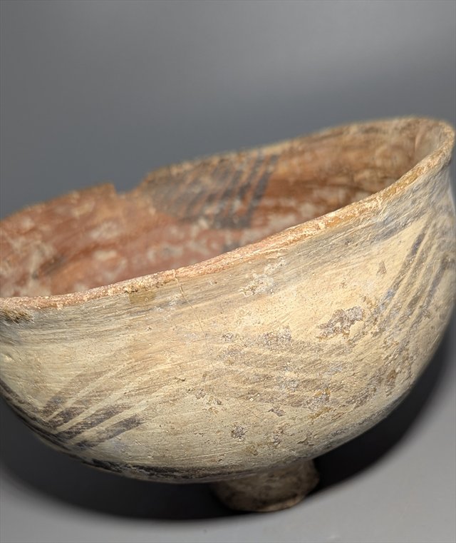 Indus Valley Painted Pottery Footed Bowl — view 3