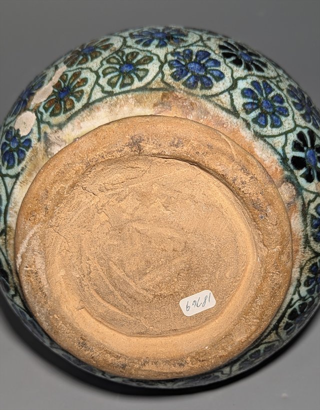 Multan Glazed Earthenware Bottle Vase — view 8