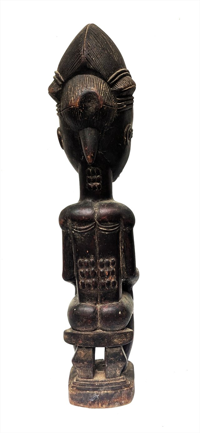Baule Seated Female Figure, Cote d'Ivoire — view 5