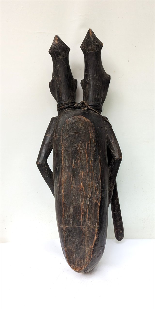 Yaka or Suku Double-Headed Divination Slit Drum, DRC — view 6