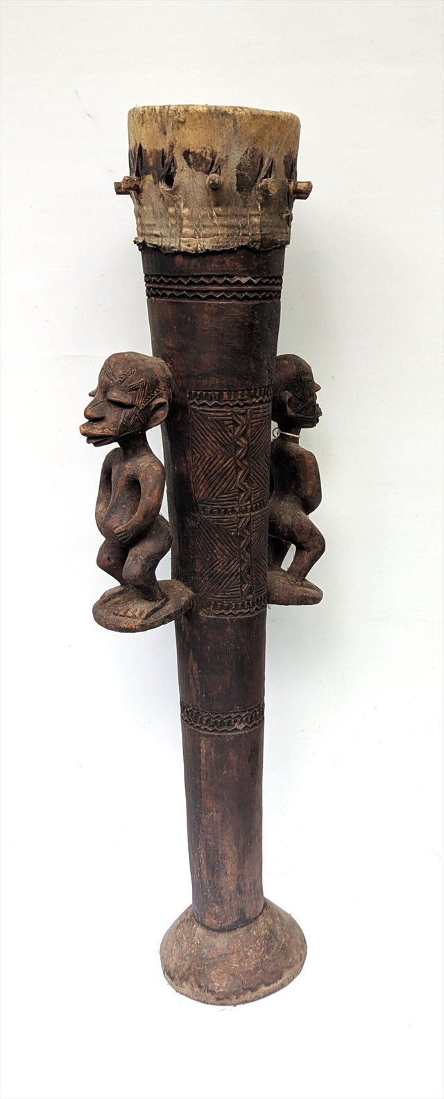 Makonde Figural Drum, Tanzania or Mozambique — view 3