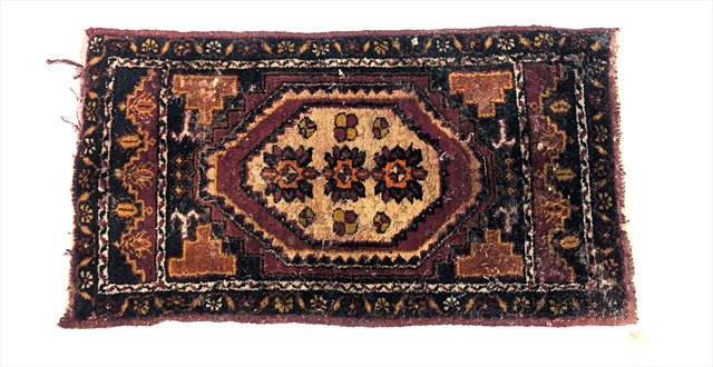 Vintage Hand-Knotted Caucasian Wool Rug — view 1
