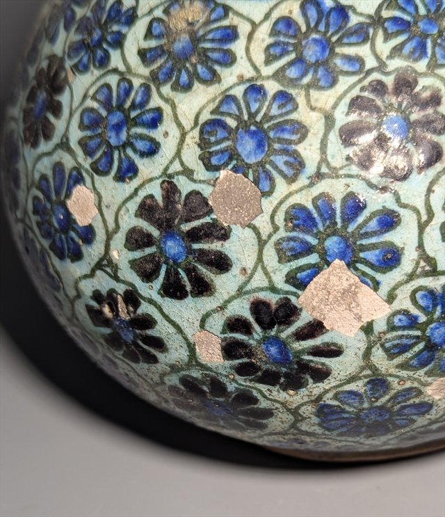Multan Glazed Earthenware Bottle Vase — view 2