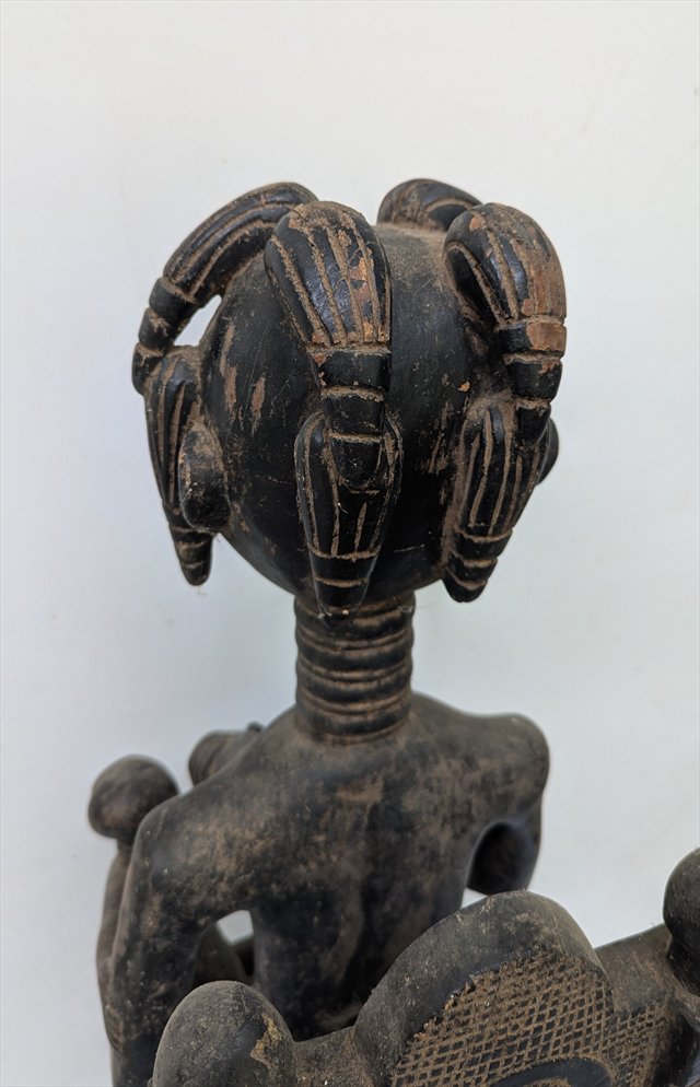 Baule Maternity Figure Seated on Chair, Cote d'Ivoire — view 6