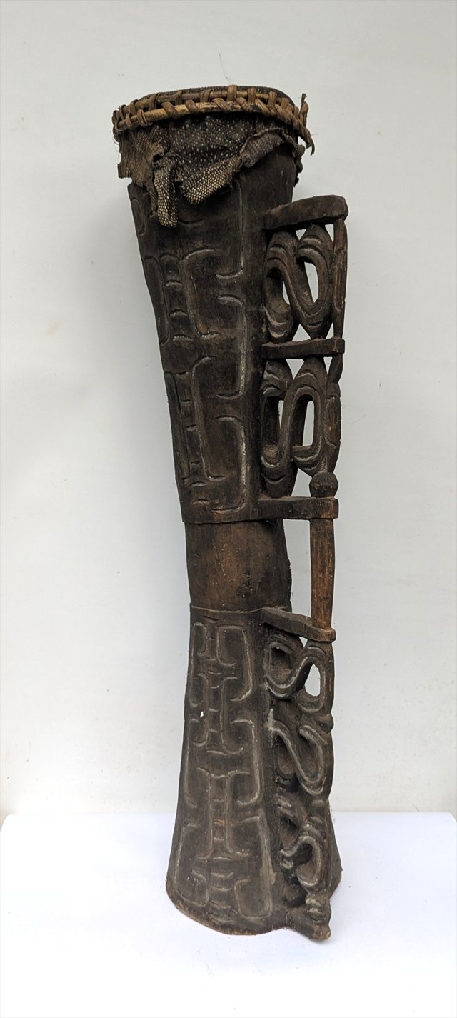 Asmat Kundu Ceremonial Drum, West Papua — view 3