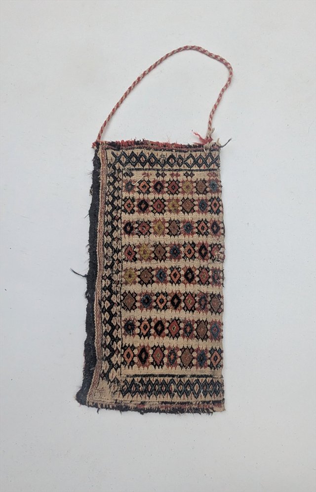 Persian Tribal Soumak Spindle Bag — view 3