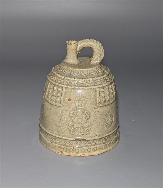 Korean Celadon Temple Bell-Form Liquor Decanter — view 1