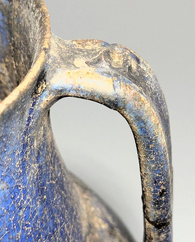 Persian Blue-Glazed Pottery Jug, Iran — view 5