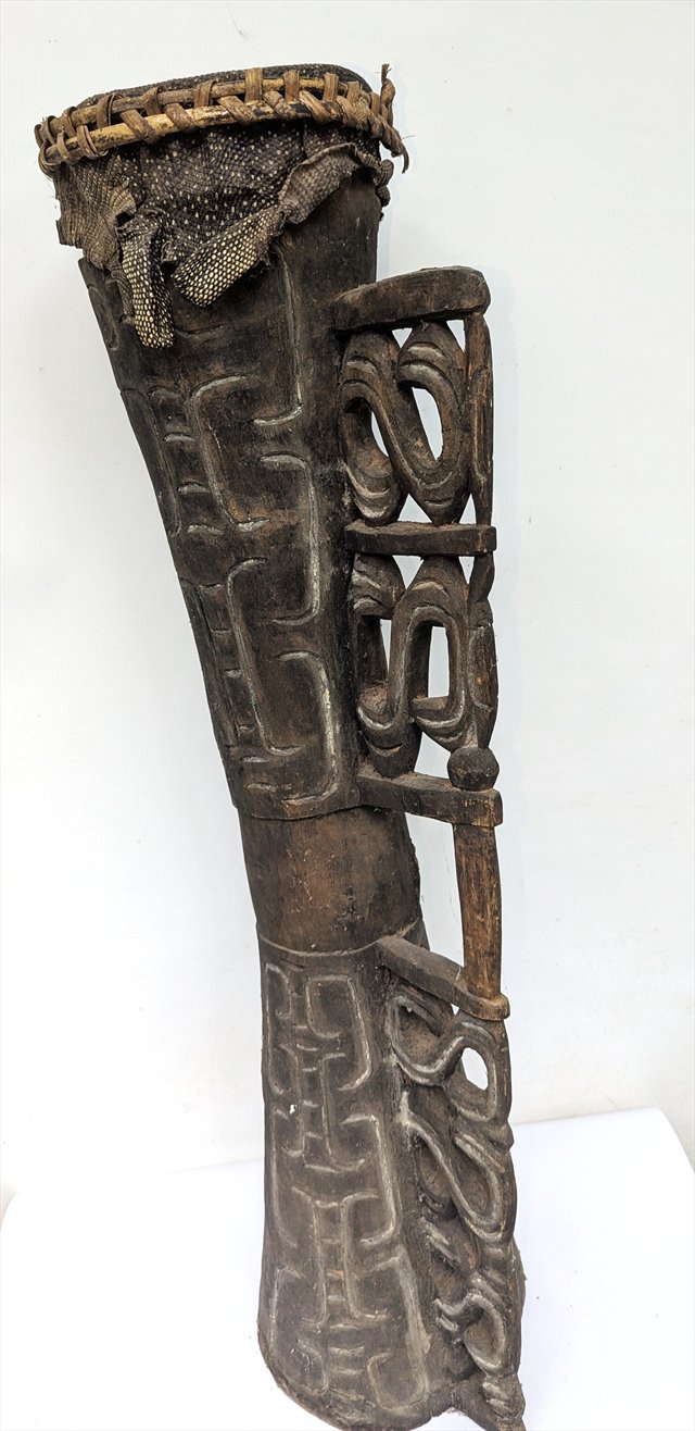Asmat Kundu Ceremonial Drum, West Papua — view 4