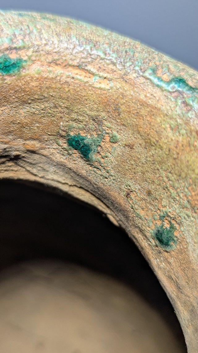 Attributed Chinese Green-Glazed Pottery Hu Jar, Han Dynasty — view 10