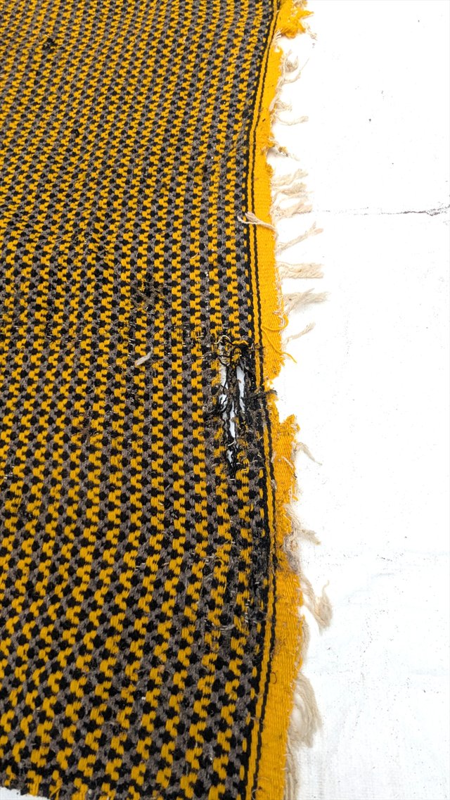 Vintage Handwoven Wool Utility Blanket — view 3