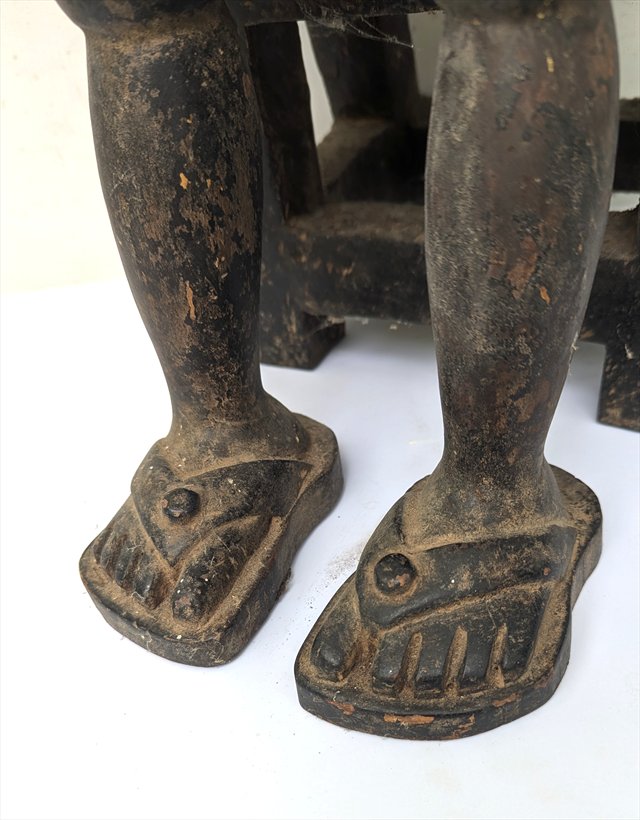 Baule Maternity Figure Seated on Chair, Cote d'Ivoire — view 3