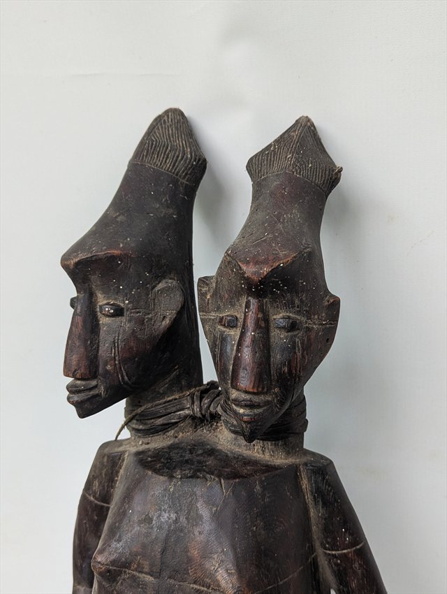 Yaka or Suku Double-Headed Divination Slit Drum, DRC — view 3