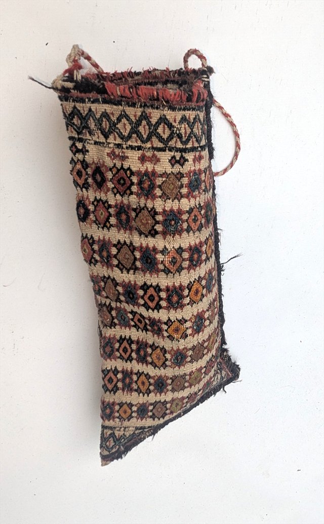 Persian Tribal Soumak Spindle Bag — view 2