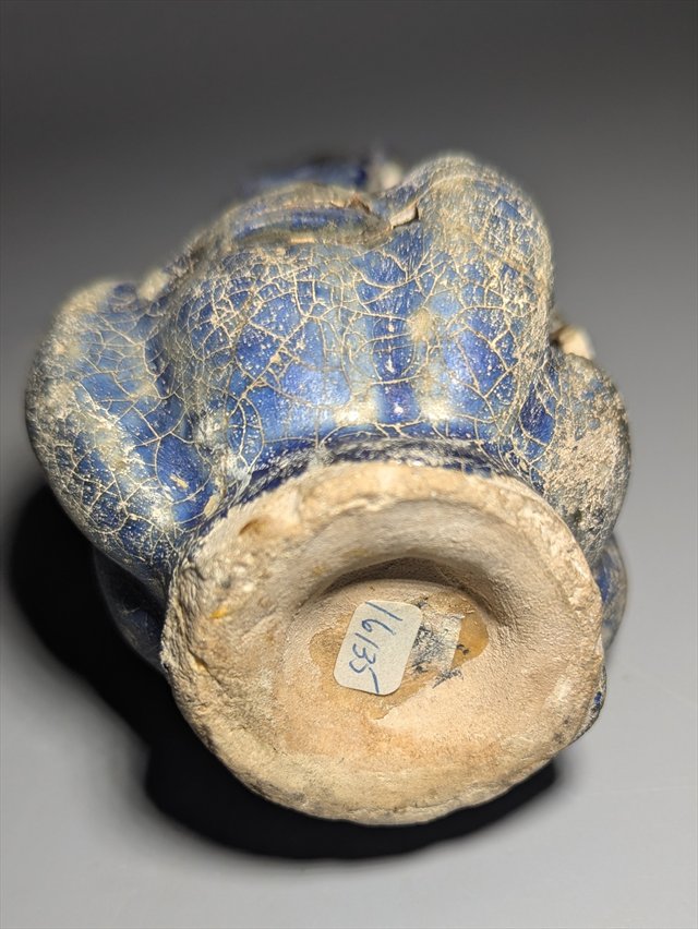Persian Zoomorphic Blue-Glazed Ewer — view 9