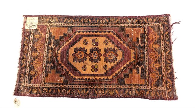 Vintage Hand-Knotted Caucasian Wool Rug — view 4