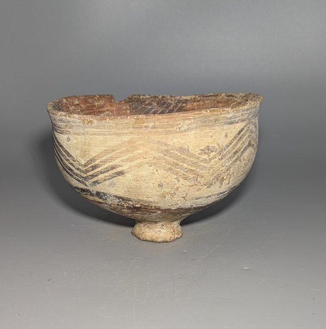 Indus Valley Painted Pottery Footed Bowl — view 2