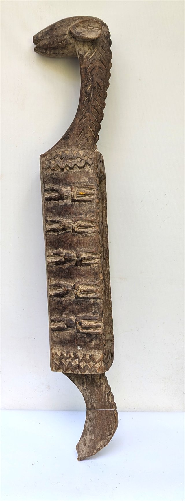 Dogon Aduno Koro Ritual Trough with Horse Head, Mali — view 1