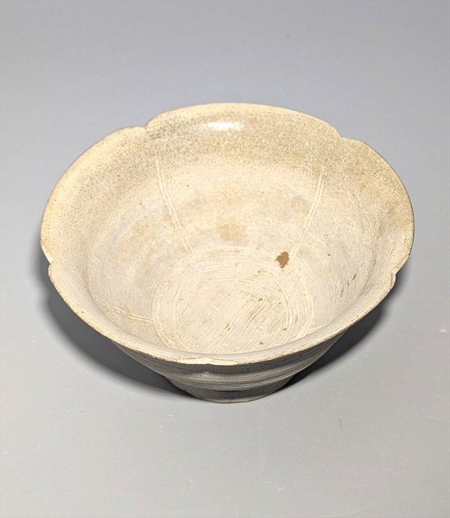 Korean Unified Silla Stoneware Lotus Bowl — view 2