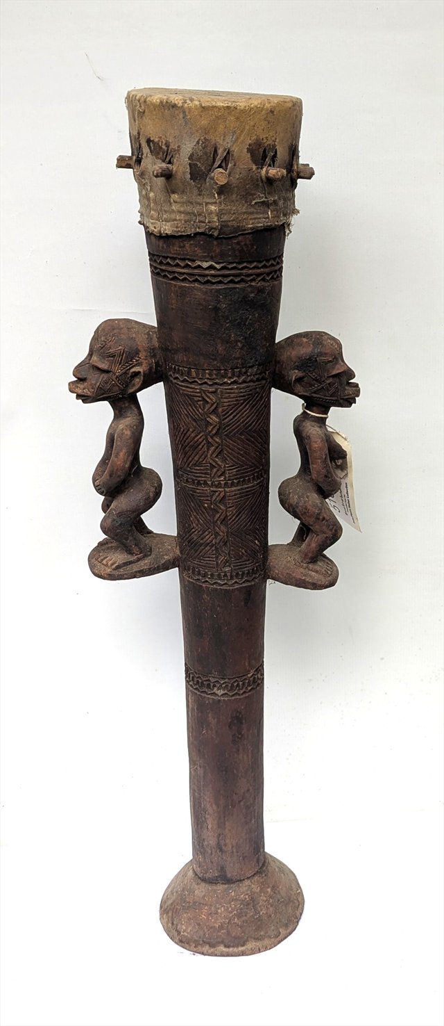 Makonde Figural Drum, Tanzania or Mozambique — view 2