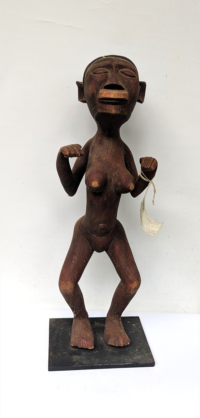 African Female Ancestral Figure, Jean-Pierre Hallet Collection — view 1
