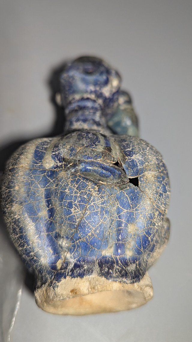 Persian Zoomorphic Blue-Glazed Ewer — view 10