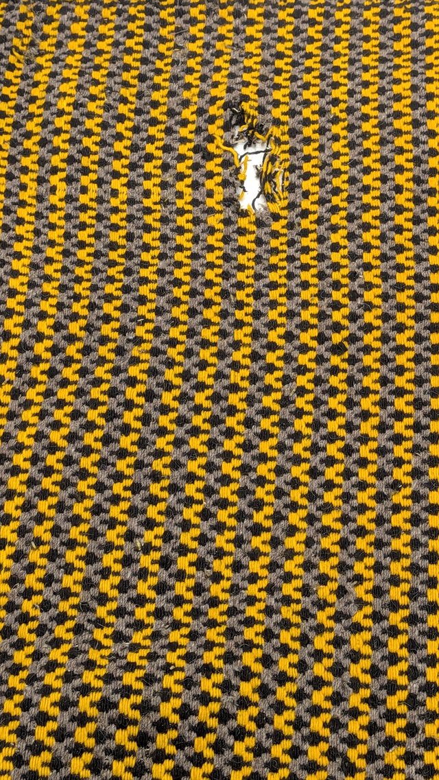 Vintage Handwoven Wool Utility Blanket — view 5