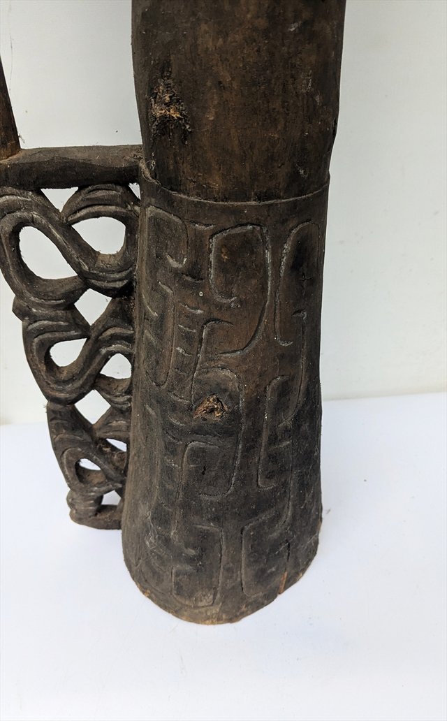 Asmat Kundu Ceremonial Drum, West Papua — view 7