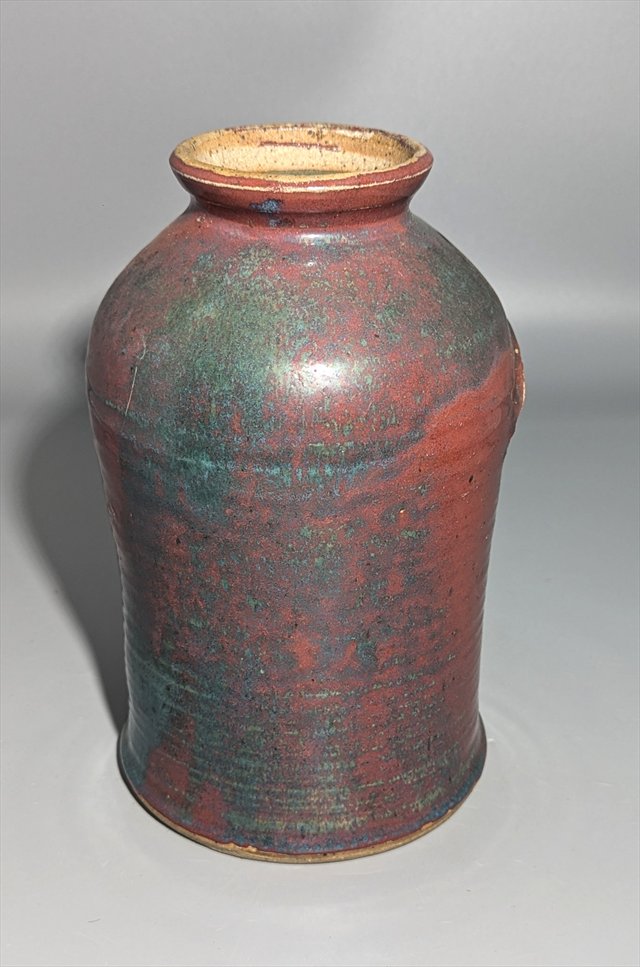Studio Stoneware Vase with Applied Relief Decoration — view 4