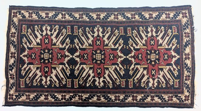 Antique Caucasian Seychour Rug — view 6