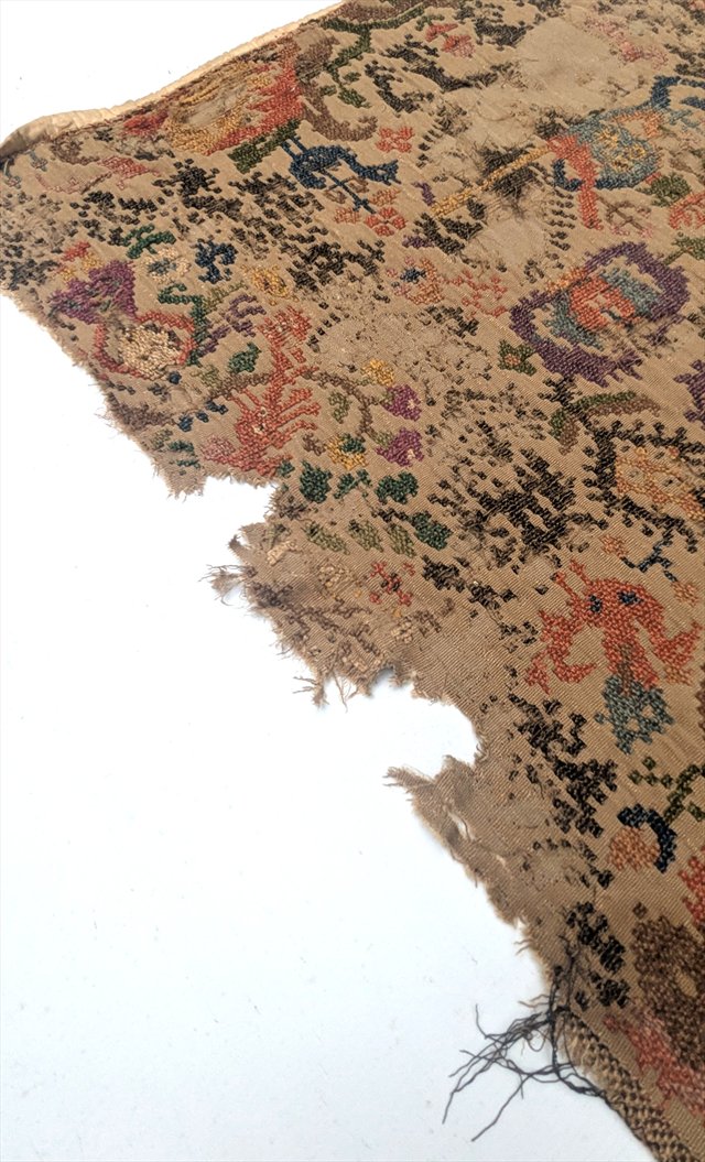 European Verdure Needlepoint Tapestry Panel — view 6
