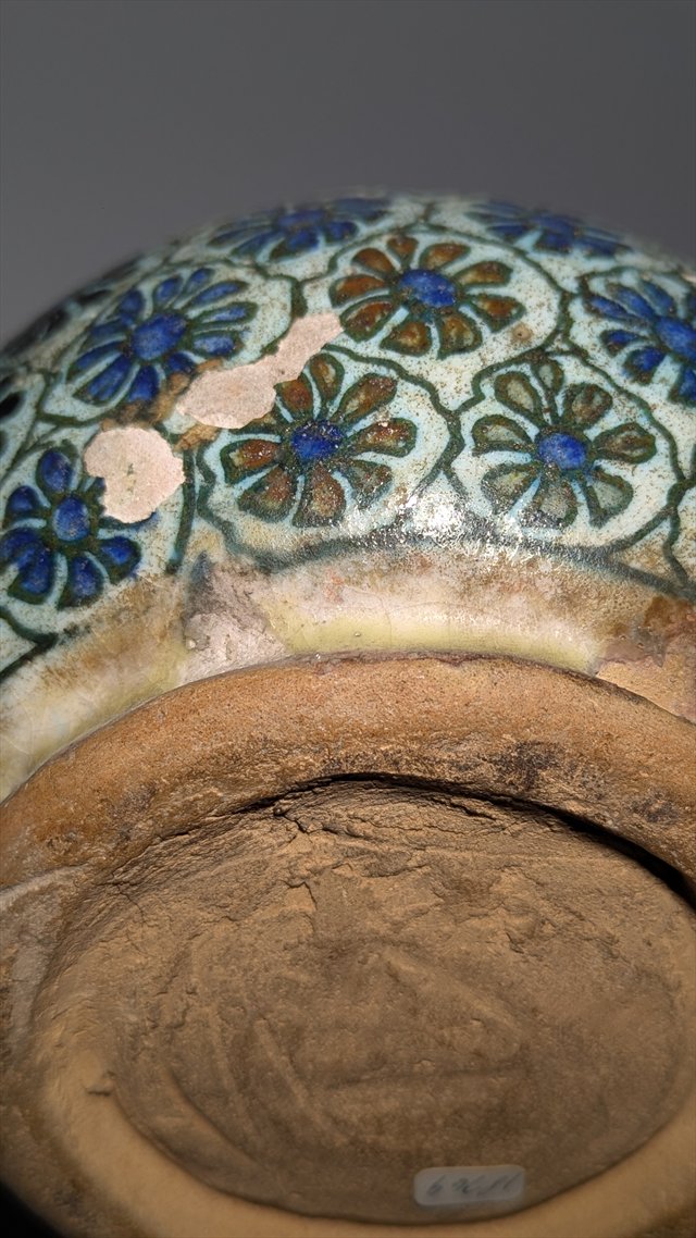 Multan Glazed Earthenware Bottle Vase — view 9
