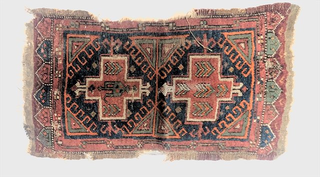 Antique Shahsavan Tribal Mafrash End Panel — view 1