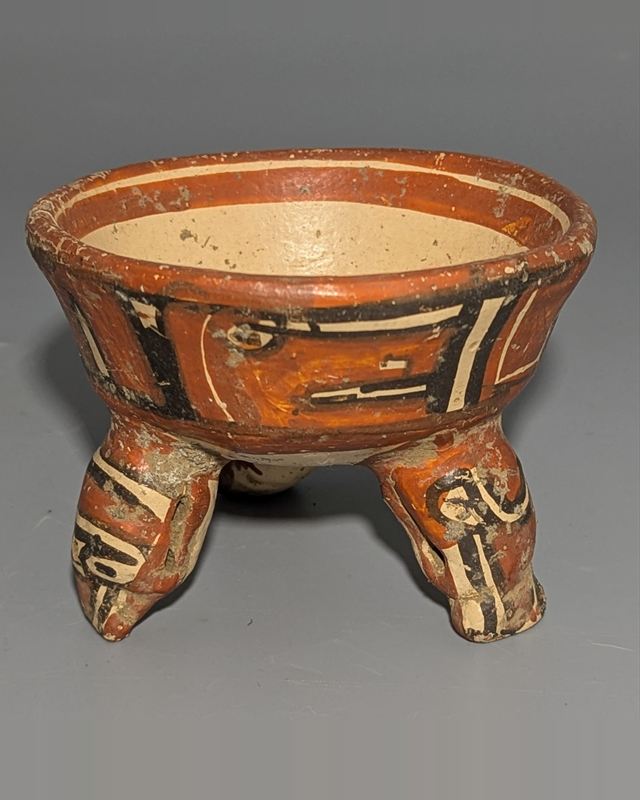 A Chupicuaro polychrome tripod bowl, West Mexico