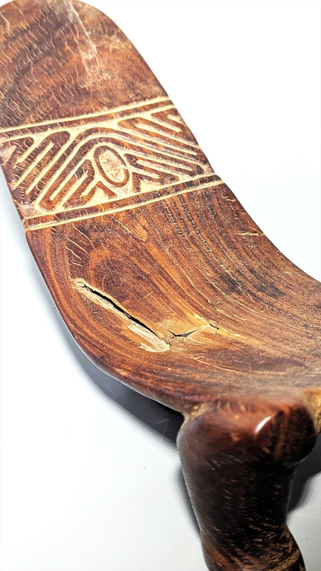 Taino Carved Wood Zoomorphic Duho Ceremonial Seat — view 5 of 5