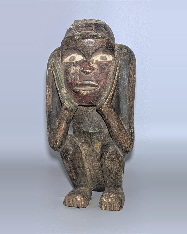 Yombe Carved Wooden Commemorative Ancestor Figure, Democratic Republic of the Congo — view 1 of 5